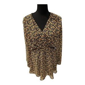 Zara Womens Printed Floral Mini Dress Size Small